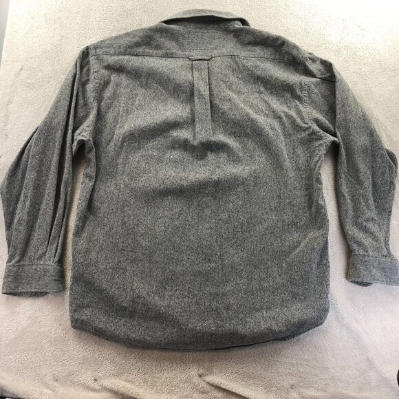 Classic Mens Shirt Size XL Gray Long Sleeve Button-Up Casual Classic Cotton - Picture 11 of 11